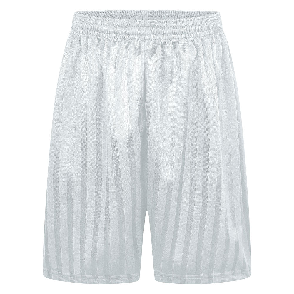 White striped Mossbourne boys PE shorts