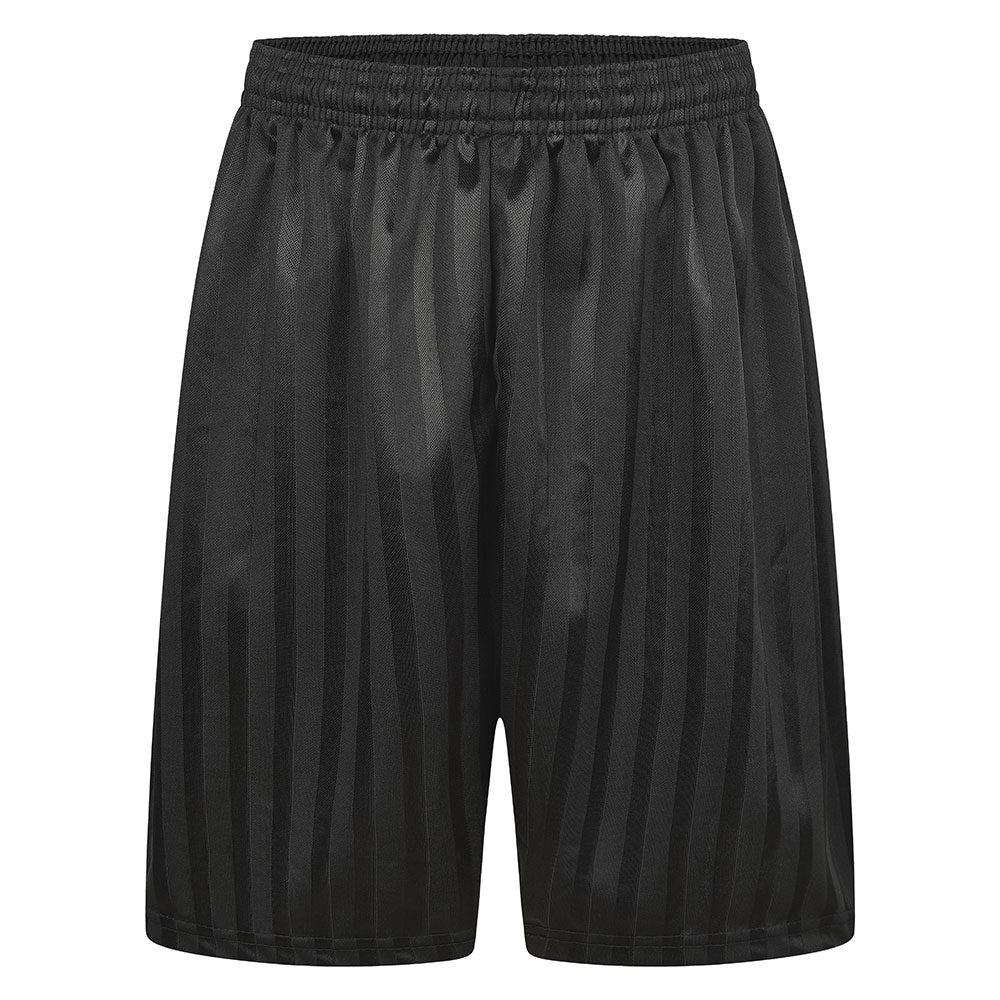 Black striped Bridge Academy PE shorts