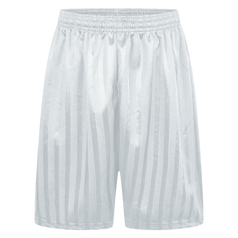 White striped Mossbourne boys PE shorts