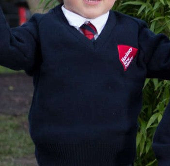 Official Hackney New Primary School Knitted Vee Neck Jumper.